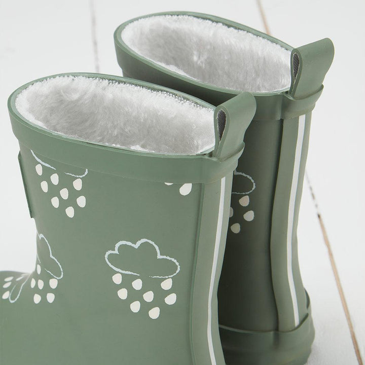 Grass & Air Colour-Revealing Wellies - Khaki Green-Wellies-Khaki Green-4 UK | Natural Baby Shower