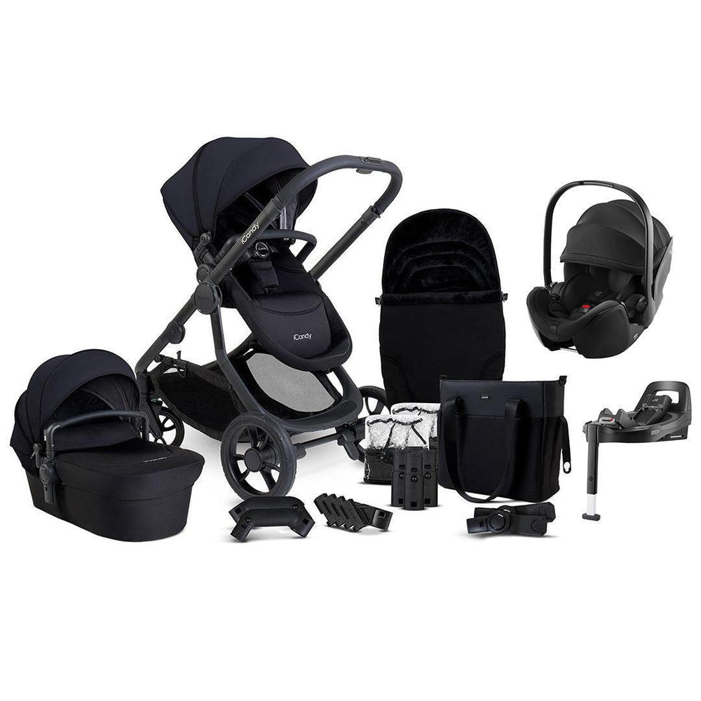 iCandy Orange 4 Travel System with Baby-Safe Pro-Travel Systems-Black- | Natural Baby Shower