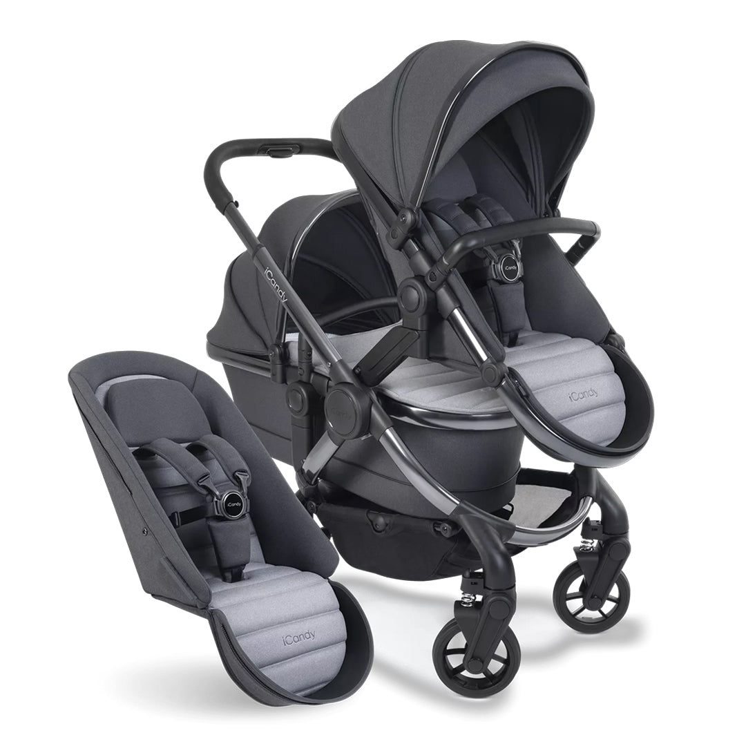 iCandy Peach 7 Double Pushchair Natural Baby Shower