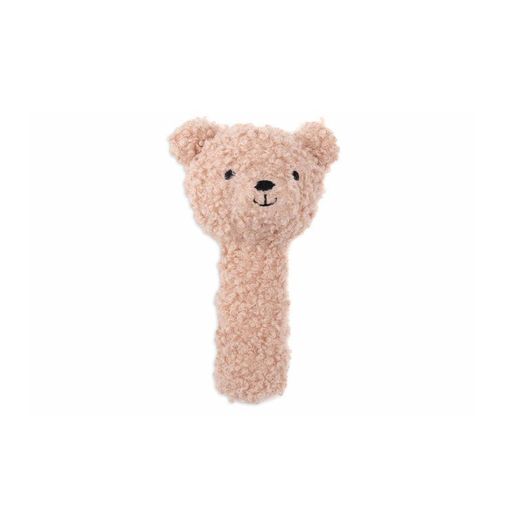 Jollein Teddy Bear Rattle - Wild Rose-Rattles-Wild Rose- | Natural Baby Shower