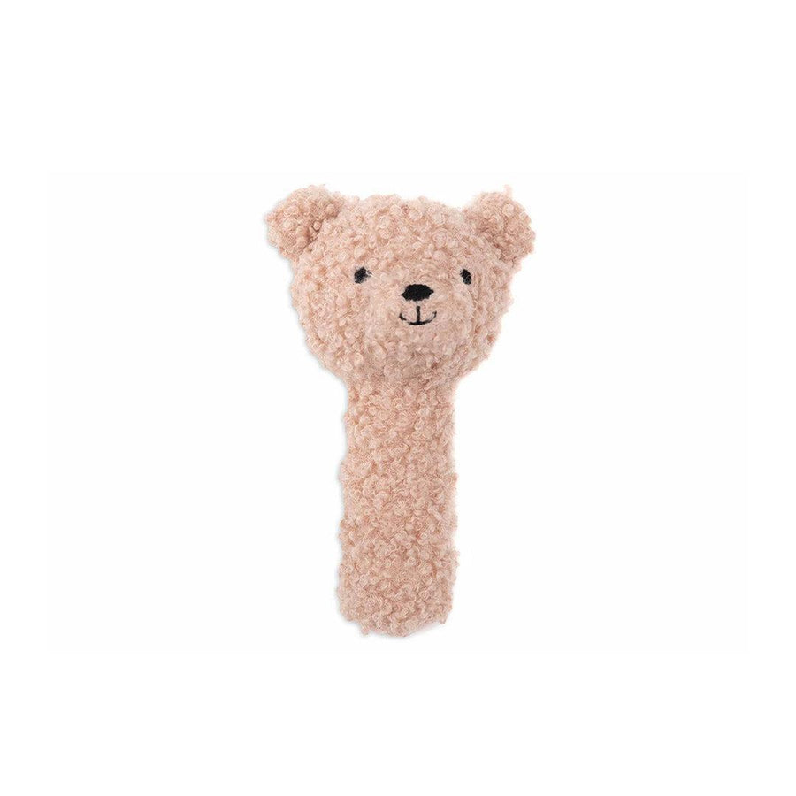 Jollein Teddy Bear Rattle - Wild Rose-Rattles-Wild Rose- | Natural Baby Shower