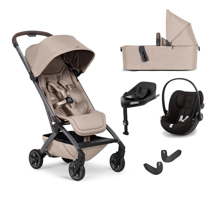 Joolz Aer 2 | CYBEX Travel System-Travel Systems-Sandy Taupe-With Carrycot | Natural Baby Shower