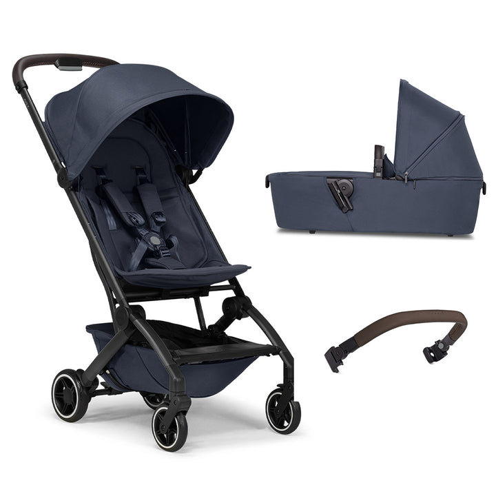 Joolz Aer+ Pushchair - Navy Blue-Strollers-With Carrycot-Mid Brown Bumper Bar | Natural Baby Shower