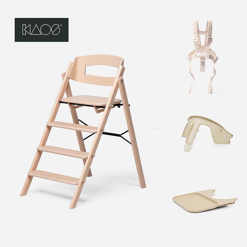 KAOS KLAPP® Highchair + Baby Set-Highchairs-Natural/Beech- | Natural Baby Shower