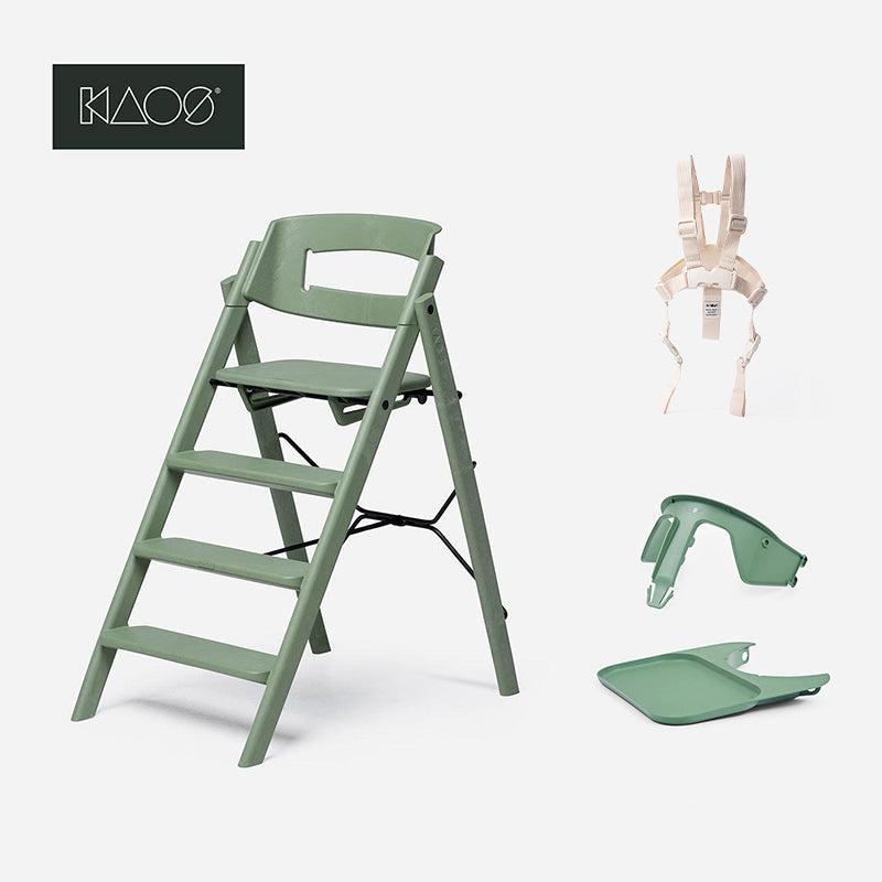KAOS ReKLAPP® Highchair + Baby Set-Highchairs-Mineral Green/Plastic- | Natural Baby Shower