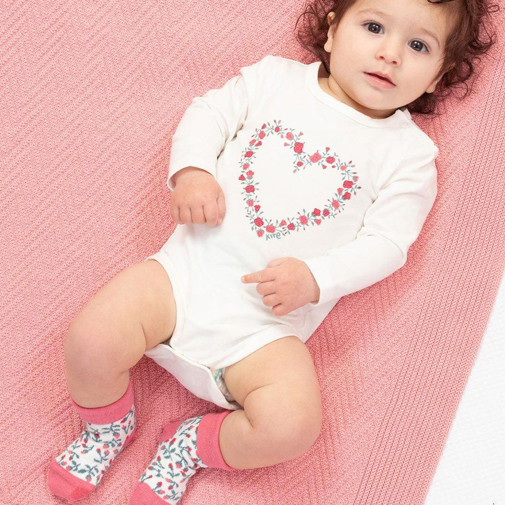 Kite Socks - Rosey Posey-Socks-Rosey Posey-12-24m | Natural Baby Shower