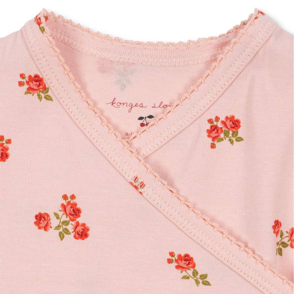 Konges Slojd Basic Newborn Onesie - Rosa Pink-Bodysuits-Rosa Pink-3m | Natural Baby Shower