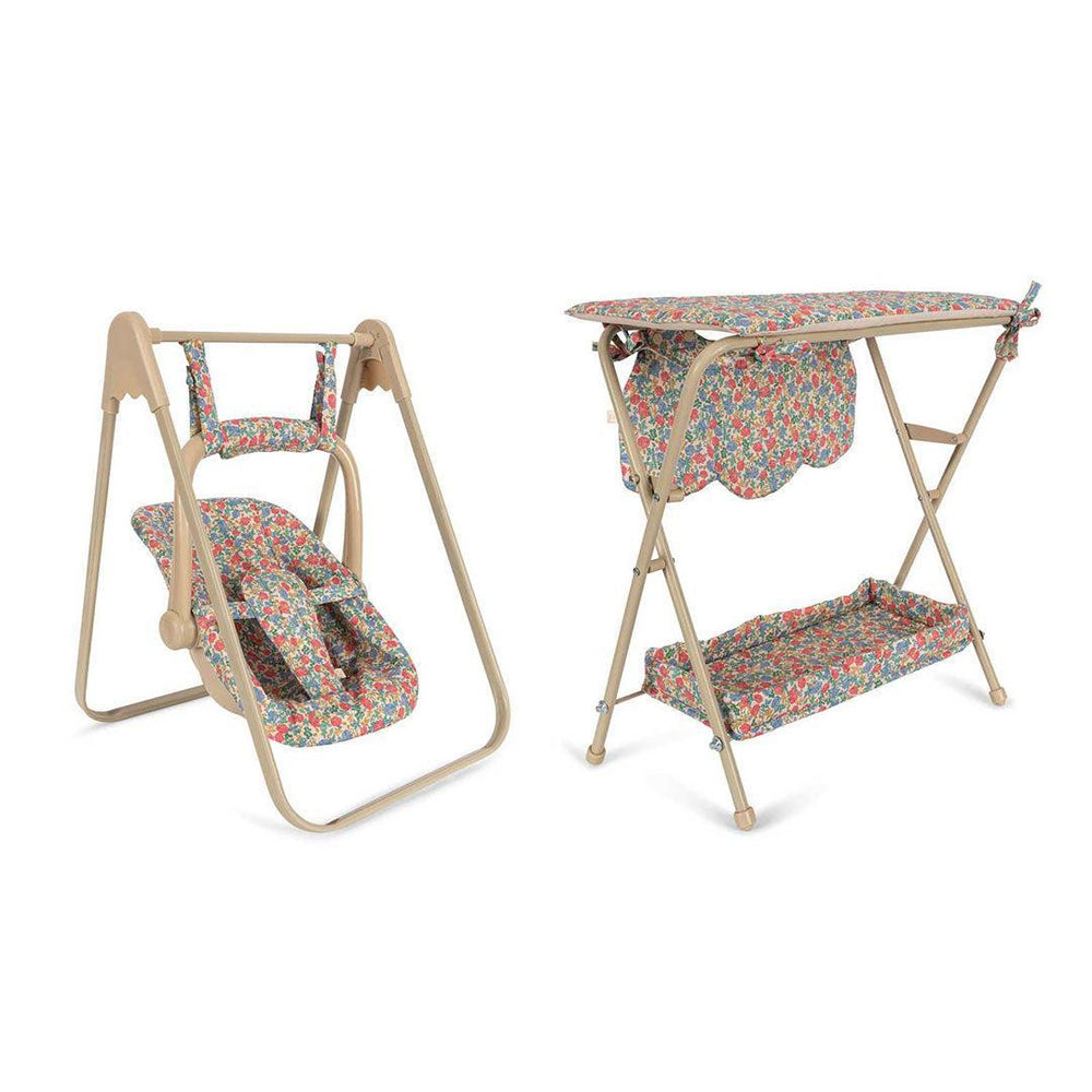 Konges Slojd Dolls Changing Table, Swing & Highchair Bundle - Fiola-Dolls Accessories-Fiola- | Natural Baby Shower