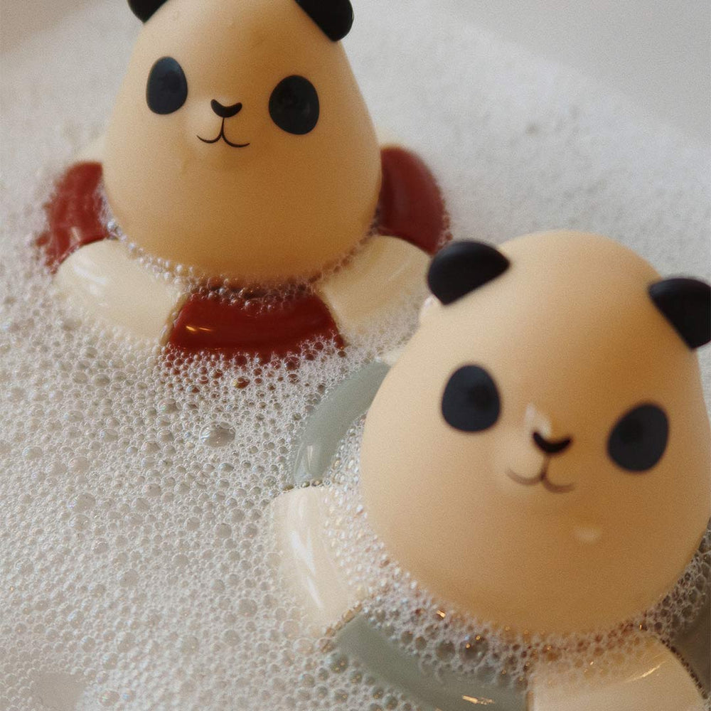 Konges Slojd Silicone Bath Toys Swim Ring - Almond Mix - Panda-Bath Toys-Almond Mix-Panda | Natural Baby Shower