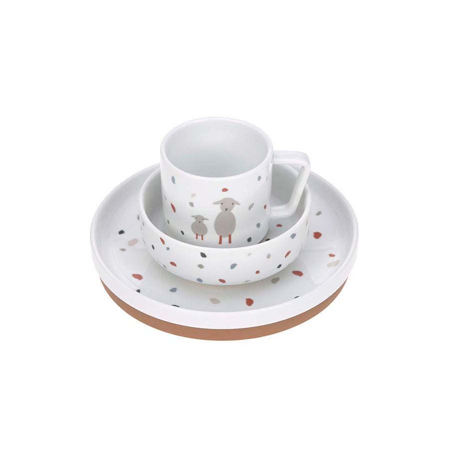 Lassig Dish Set - Tiny Farmer Sheep/Goose-Feeding Sets-Tiny Farmer Sheep/Goose- | Natural Baby Shower