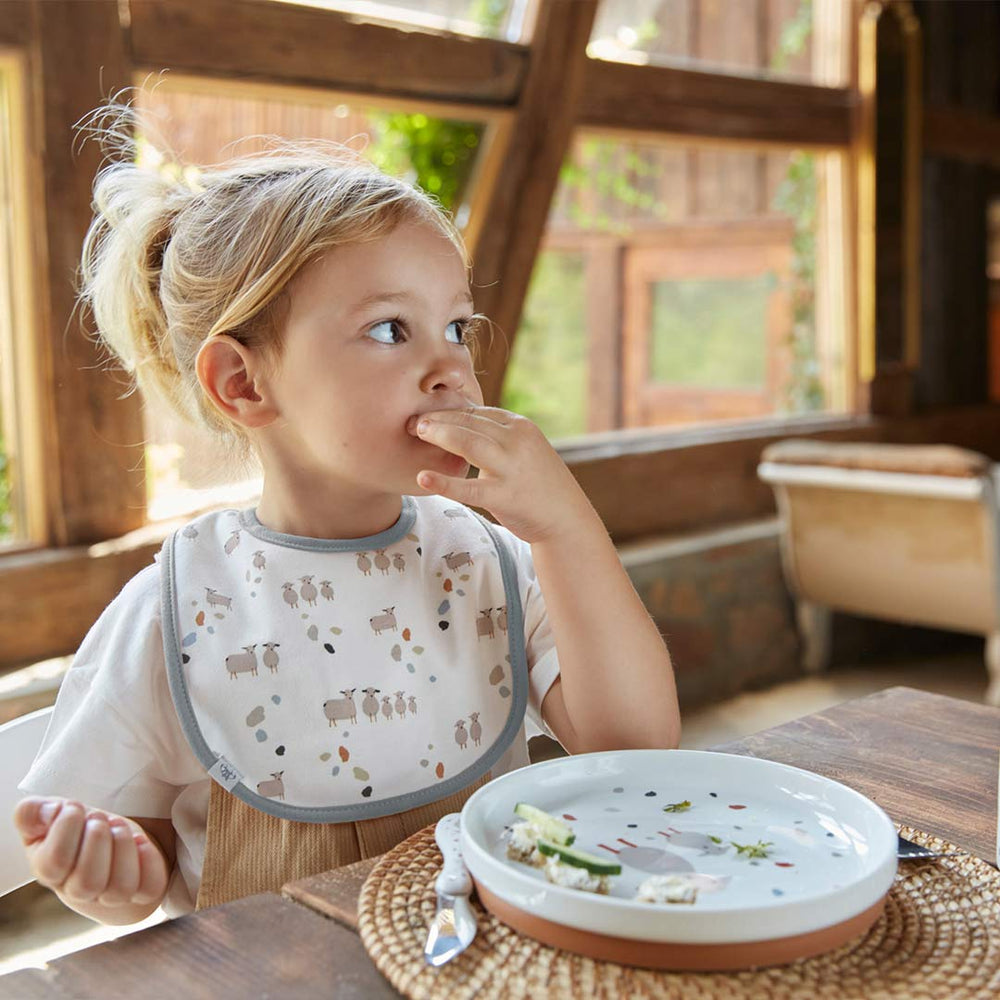 Lassig Dish Set - Tiny Farmer Sheep/Goose-Feeding Sets-Tiny Farmer Sheep/Goose- | Natural Baby Shower
