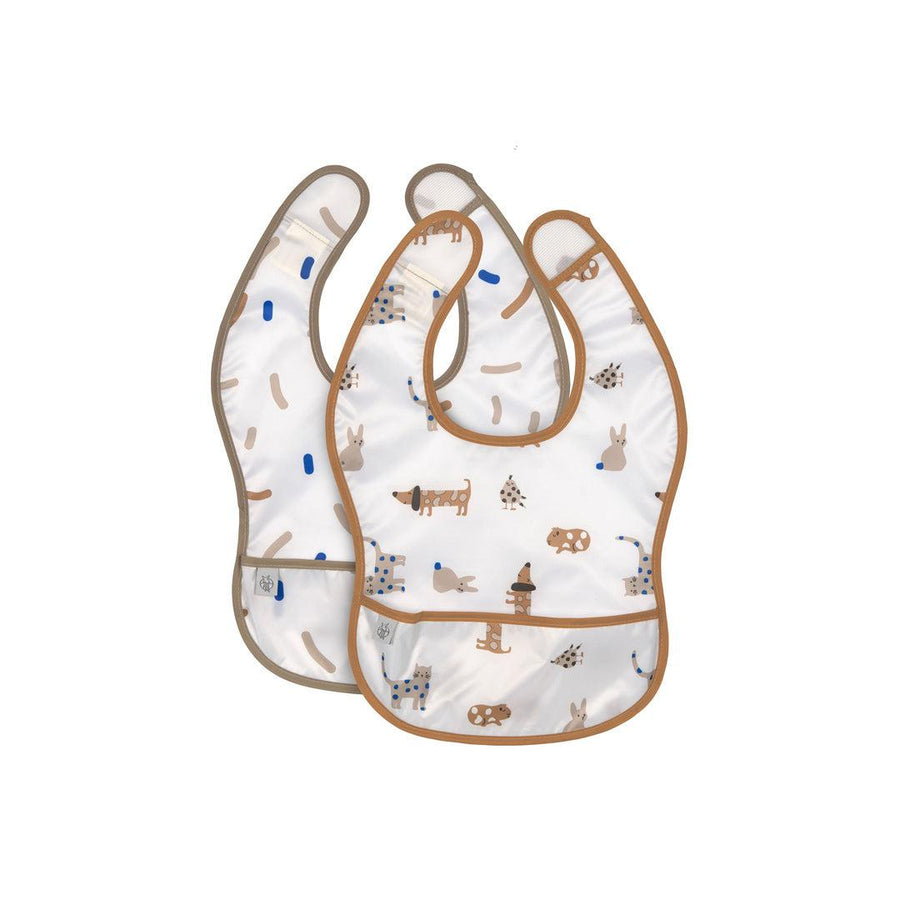 Lassig Lightweight Bib - 2 Pack - Royal Blue - Little Mateys-Bibs-Royal Blue-Little Mateys | Natural Baby Shower