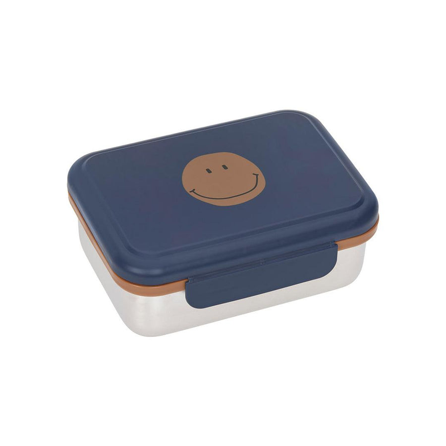 Lassig Lunchbox Stainless Steel - Little Gang - Smile Navy-Lunch Boxes-Smile Navy-One Size | Natural Baby Shower