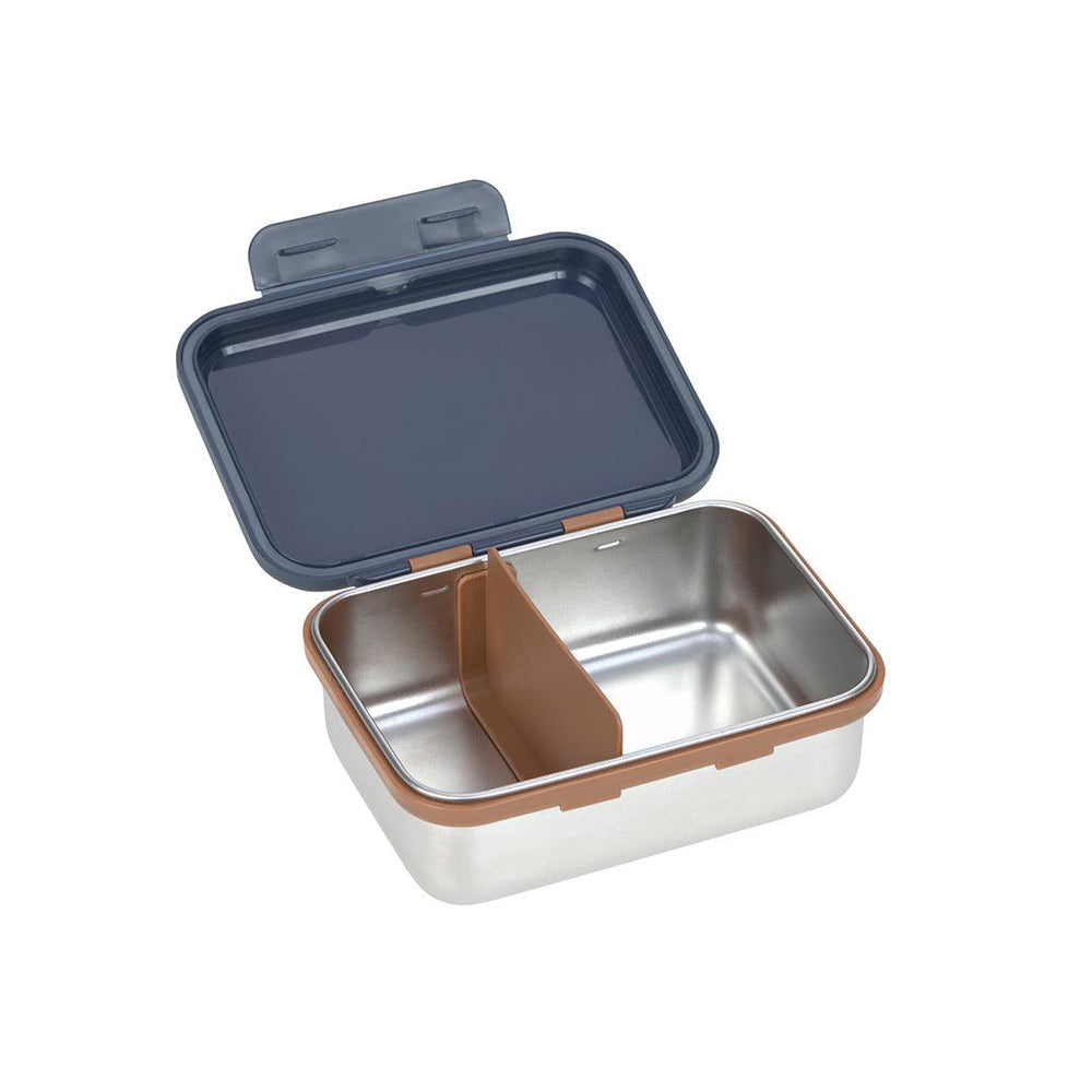 Lassig Lunchbox Stainless Steel - Little Gang - Smile Navy-Lunch Boxes-Smile Navy-One Size | Natural Baby Shower