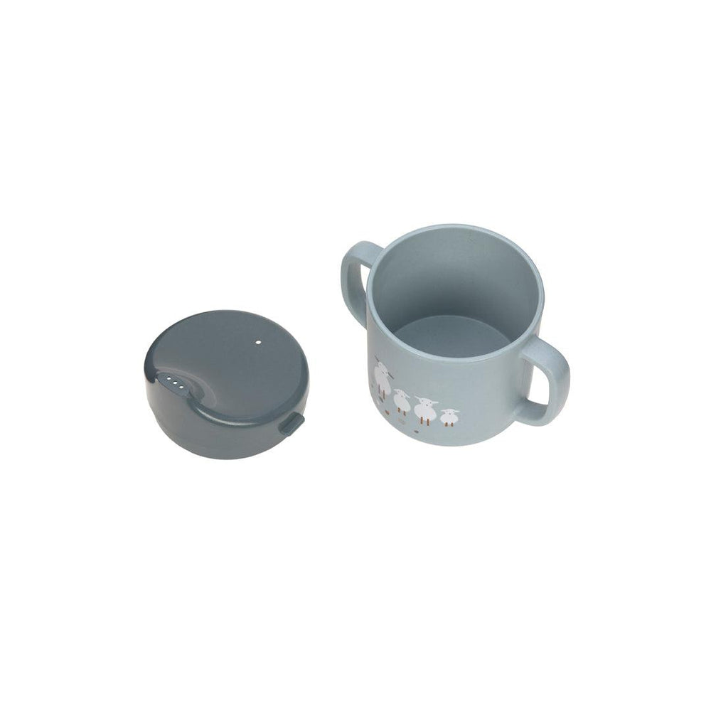 Lassig Sippy Cup - Blue - Tiny Farmer Sheep/Goose-Sippy Cups-Blue-Tiny Farmer Sheep/Goose | Natural Baby Shower