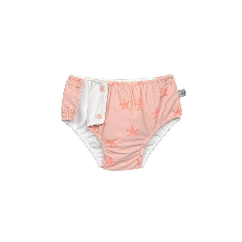 Lassig Snap Swim Diaper - Peach - Starfish-Nappies-Peach-3-6m | Natural Baby Shower