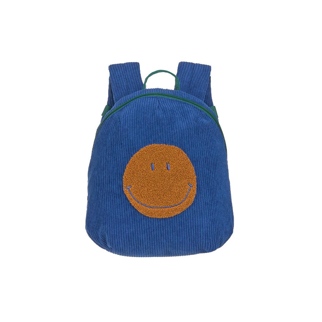 Lassig Tiny Backpack Cord Little Gang Smile Blue Blue Smile