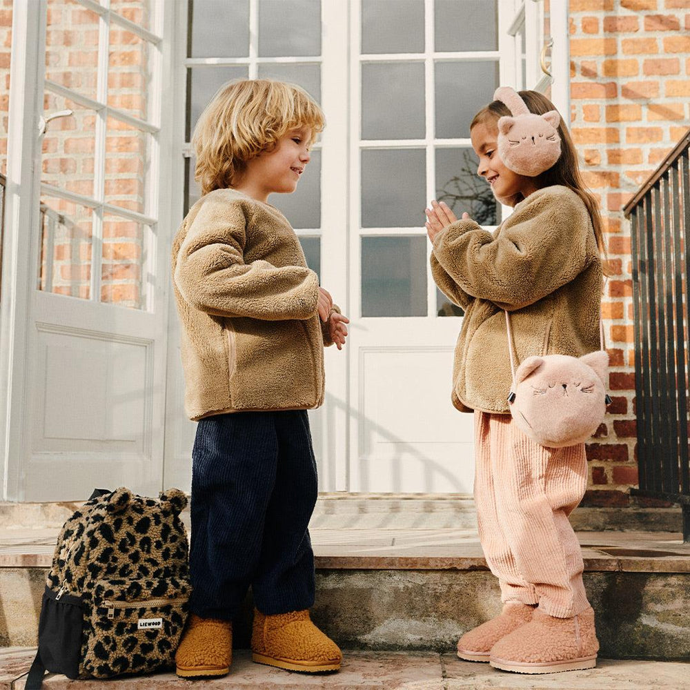 Liewood Timothy Plush Cat Ear Warmers - Pale Tuscany-Earmuffs-Pale Tuscany-One size | Natural Baby Shower