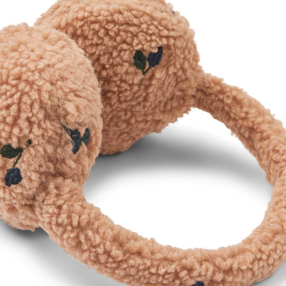 Liewood Albero Pile Earwarmers - Berry / Pale Tuscany / Embroidery-Scarves-Berry / Pale Tuscany / Embroidery-One size | Natural Baby Shower