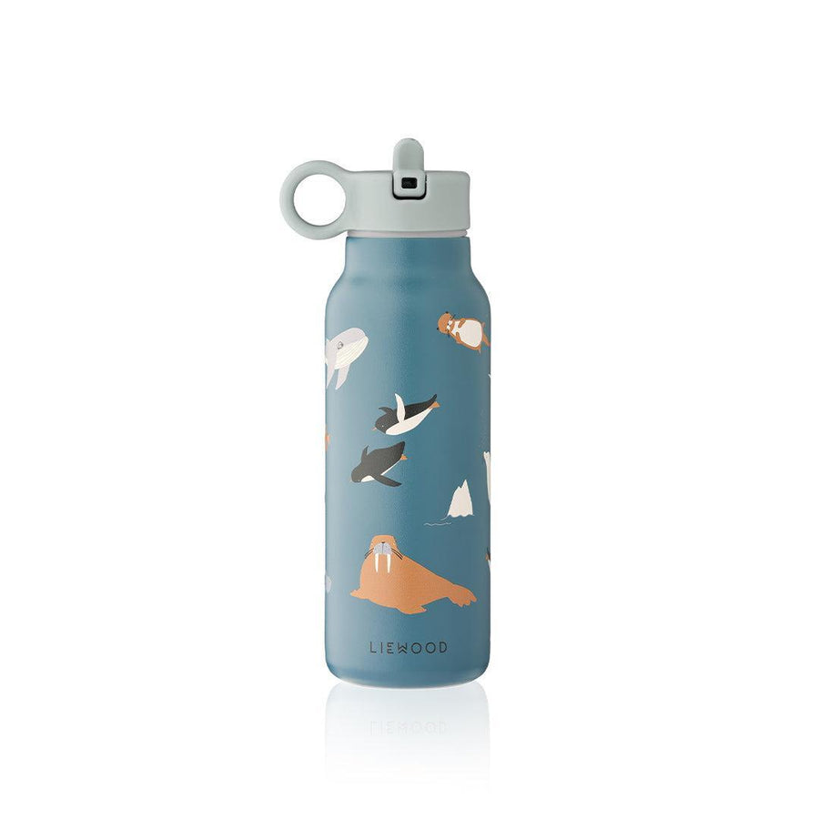 Liewood Falk Water Bottle 350 ml - Arctic Sea / Ocean View-Drinking Bottles-Arctic Sea / Ocean View-One size | Natural Baby Shower
