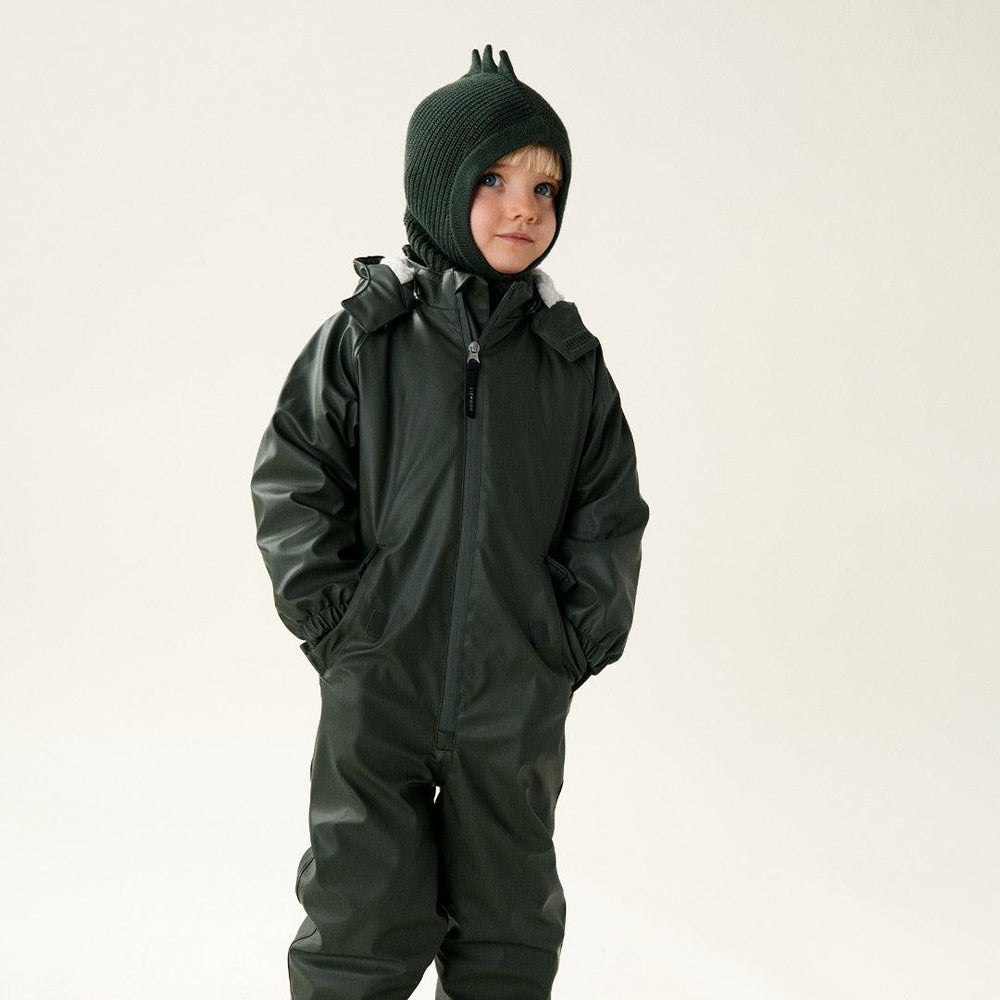 Liewood Hanibal Dino Balaclava - Hunter Green-Hats-Hunter Green-1-2y | Natural Baby Shower