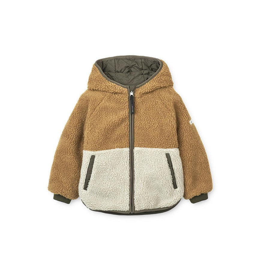 Liewood Jackson Reversible Jacket - Army Brown Mix-Coats-Army Brown Mix-80 | Natural Baby Shower