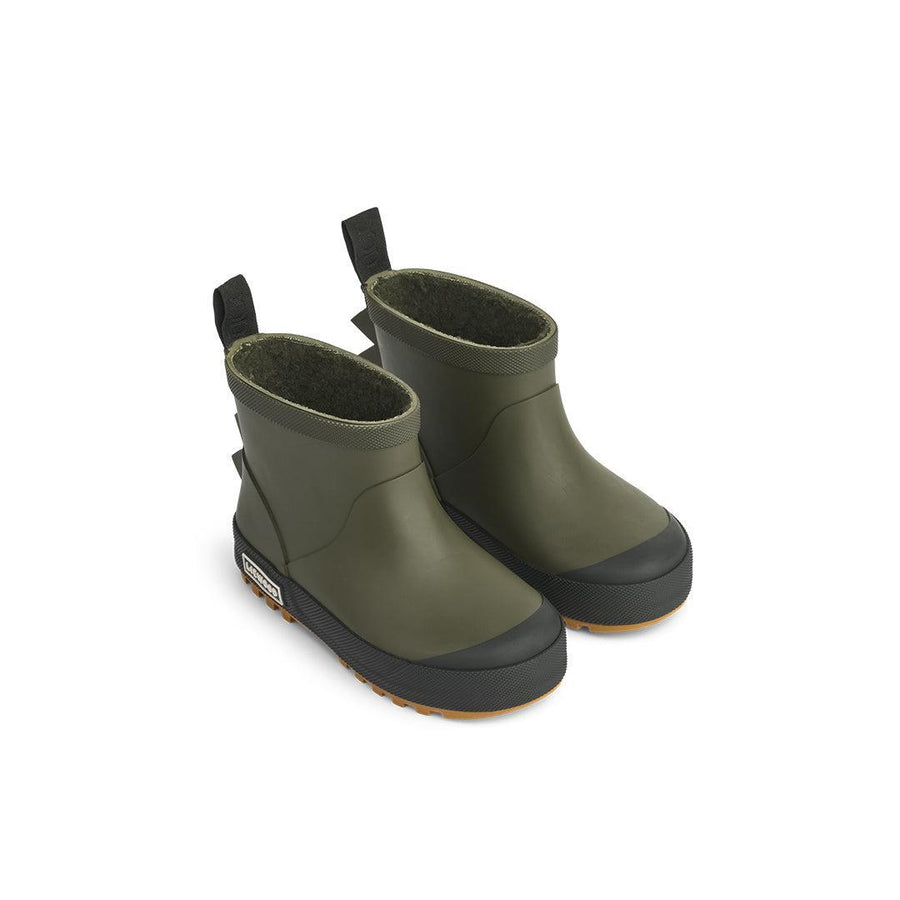 Liewood Jesse Dino Thermo Rainboot - Army Brown-Boots-Army Brown-22 | Natural Baby Shower