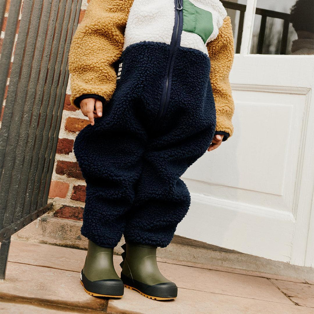 Liewood Jesse Dino Thermo Rainboot - Army Brown-Boots-Army Brown-22 | Natural Baby Shower