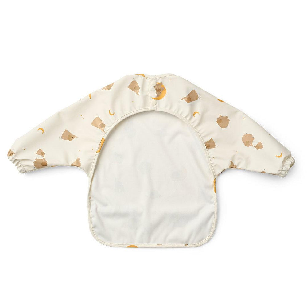 Liewood Merle Printed Cape Bib - Elephant / Creme De La Creme-Bibs-Elephant / Creme De La Creme-One size | Natural Baby Shower