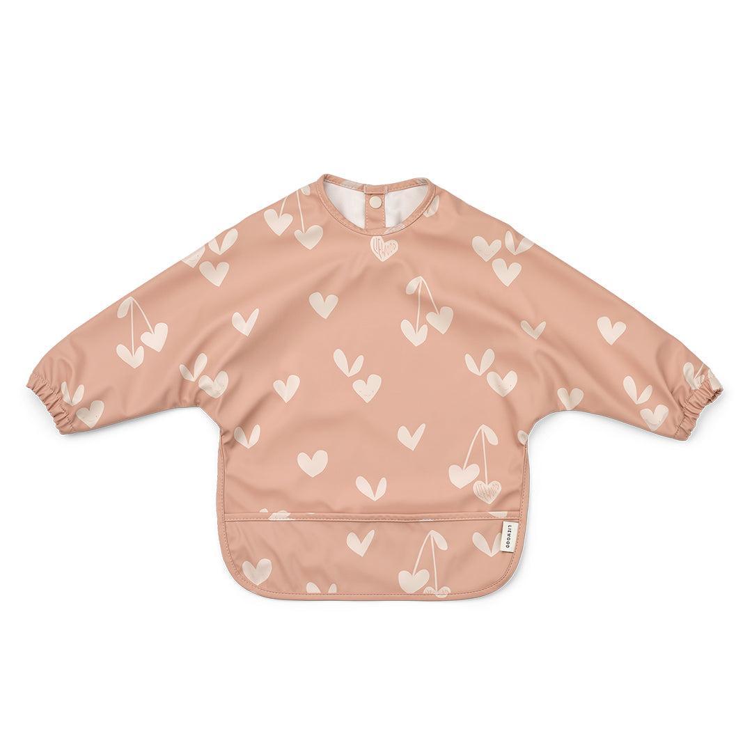 Liewood Merle Printed Cape Bib - Sweethearts / Pale Tuscany-Bibs-Sweethearts / Pale Tuscany-One Size | Natural Baby Shower