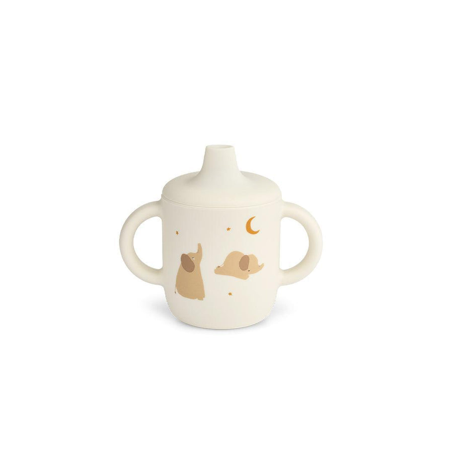 Liewood Neil Sippy Cup - Elephant / Creme De La Creme-Cups-Elephant / Creme De La Creme-One size | Natural Baby Shower