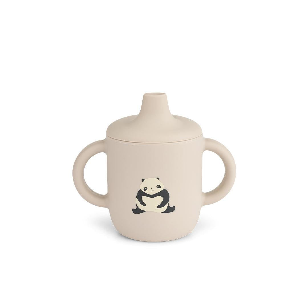 Liewood Neil Sippy Cup - Panda / Sandy-Cups-Panda / Sandy- | Natural Baby Shower