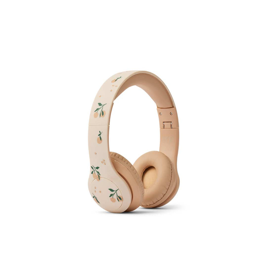 Liewood Quinn Wireless Headphones - Peach / Sea Shell-Audio Player Accessories-Peach / Sea Shell-One size | Natural Baby Shower