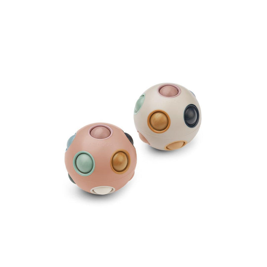 Liewood Solene Puzzle Ball 2-Pack - Pale Tuscany Multi Mix-Puzzles + Games-Pale Tuscany Multi Mix-One size | Natural Baby Shower