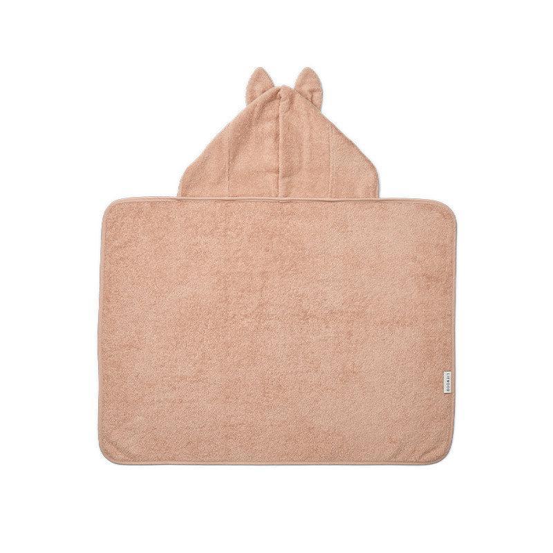 Liewood Vilas Rabbit Baby Hooded Towel - Pale Tuscany-Bath Towels-Pale Tuscany-One size | Natural Baby Shower