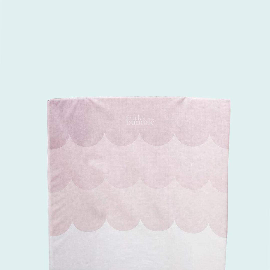 The Little Bumble Co. Anti Roll Changing Mat - Pink Scallops-Changing Mats-Pink Scallops-one size | Natural Baby Shower