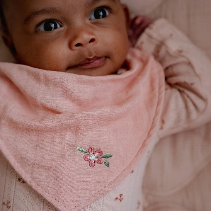 Little Dutch Bandana Bib Set of 2 - Pure Blossom-Bibs-Pure Blossom-One Size | Natural Baby Shower