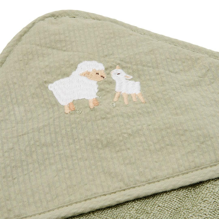 Little Dutch Hooded Towel - Little Farm-Bath Towels-Little Farm-75x75 | Natural Baby Shower