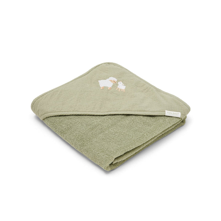 Little Dutch Hooded Towel - Little Farm-Bath Towels-Little Farm-75x75 | Natural Baby Shower