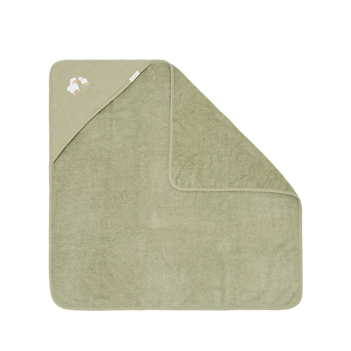 Little Dutch Hooded Towel - Little Farm-Bath Towels-Little Farm-75x75 | Natural Baby Shower