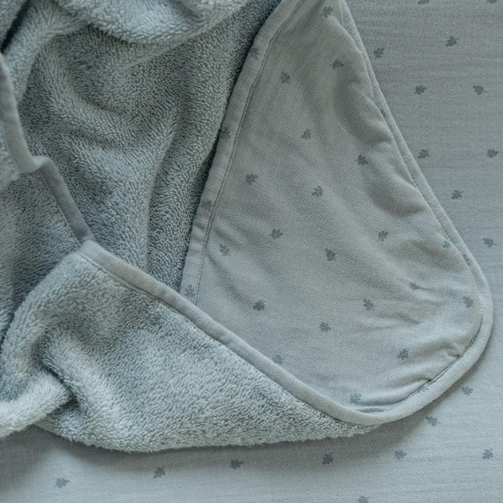 Little Dutch Hooded Towel - Pure Denim Blue-Bath Towels-Pure Denim Blue-75x75 | Natural Baby Shower