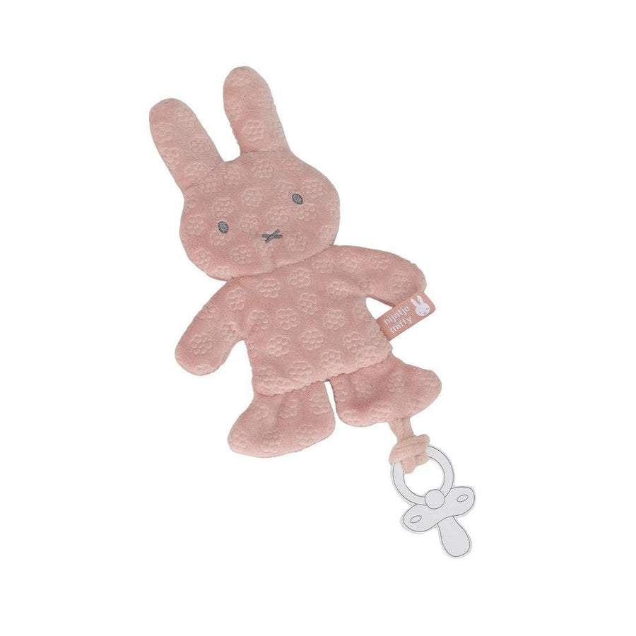 Little Dutch Miffy Crinkle Dummycloth - Pink Flowers-Pacifier Cloths-Pink Flowers- | Natural Baby Shower