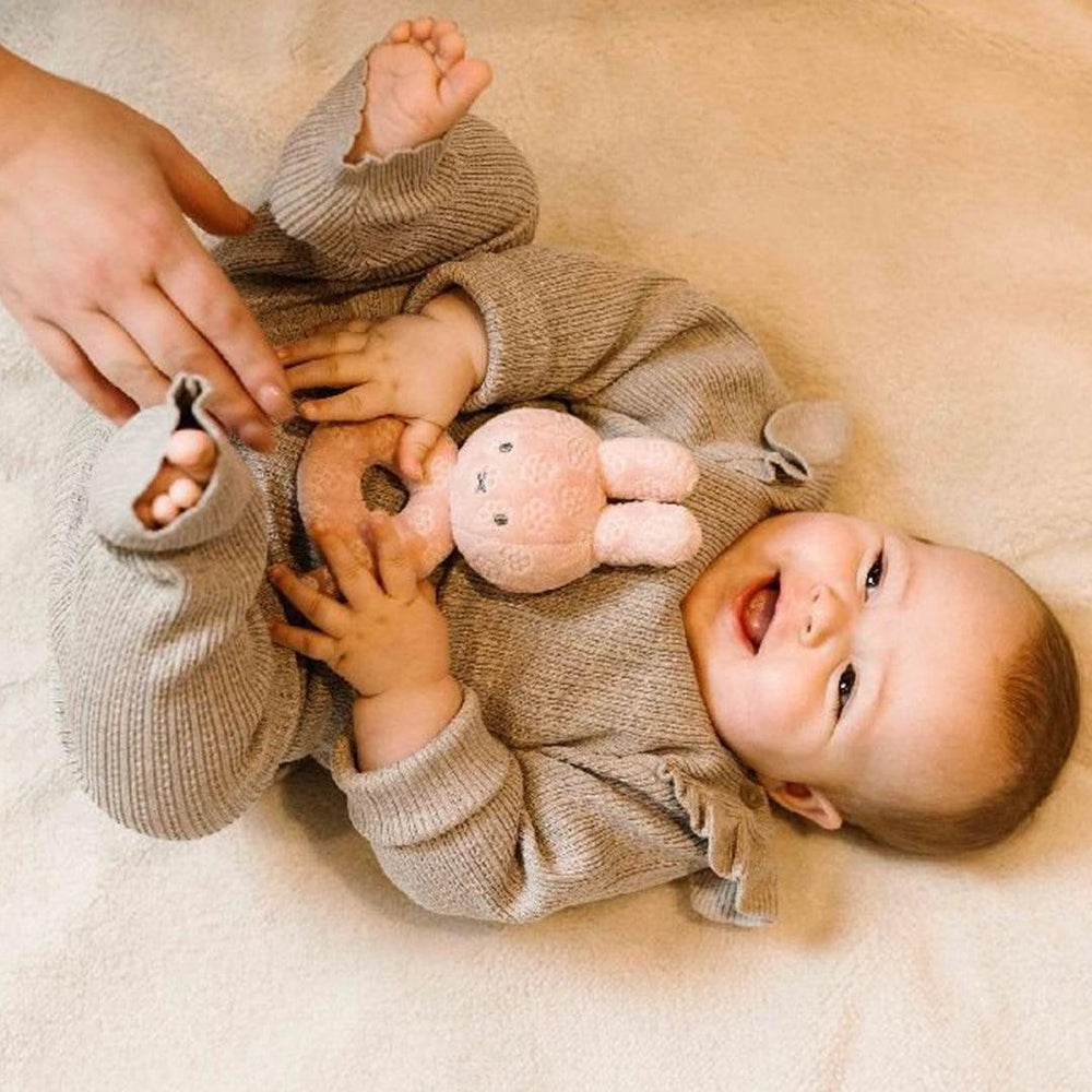 Little Dutch Miffy Rattle - Pink Flowers-Rattles-Pink Flowers- | Natural Baby Shower