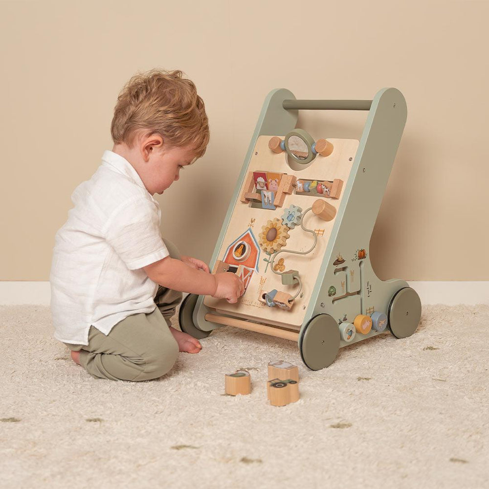 Little Dutch Multi-Activity Baby Walker - Little Farm-Push-Alongs-Little Farm- | Natural Baby Shower