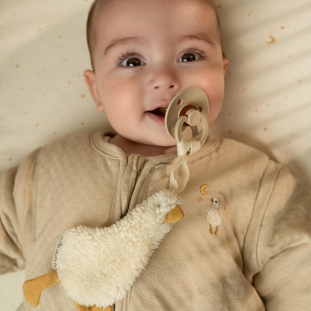 Little Dutch Pacifier Cloth - Goose-Pacifier Cloths-Goose-One Size | Natural Baby Shower