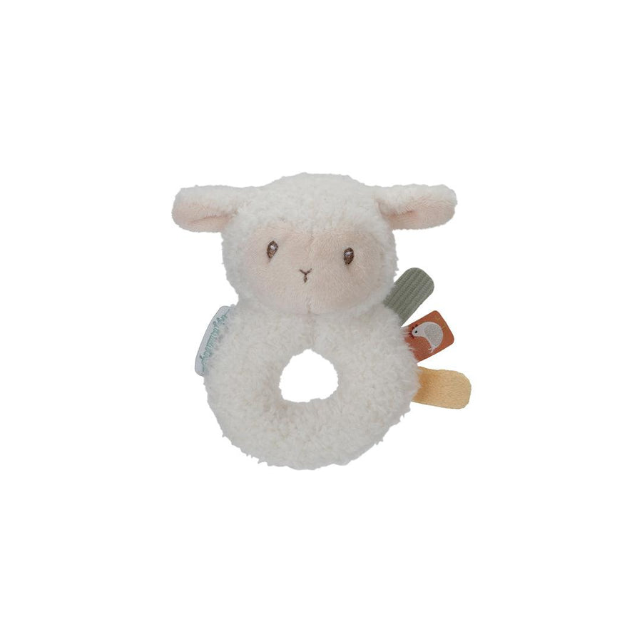 Little Dutch Soft Ring Rattle - Little Farm - Sheep-Rattles-Little Farm-Sheep | Natural Baby Shower