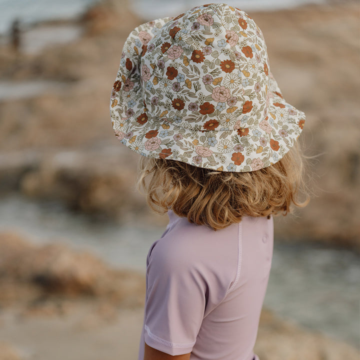 Little Dutch Reversible Sun Hat - Mauve / Vintage Little Flowers