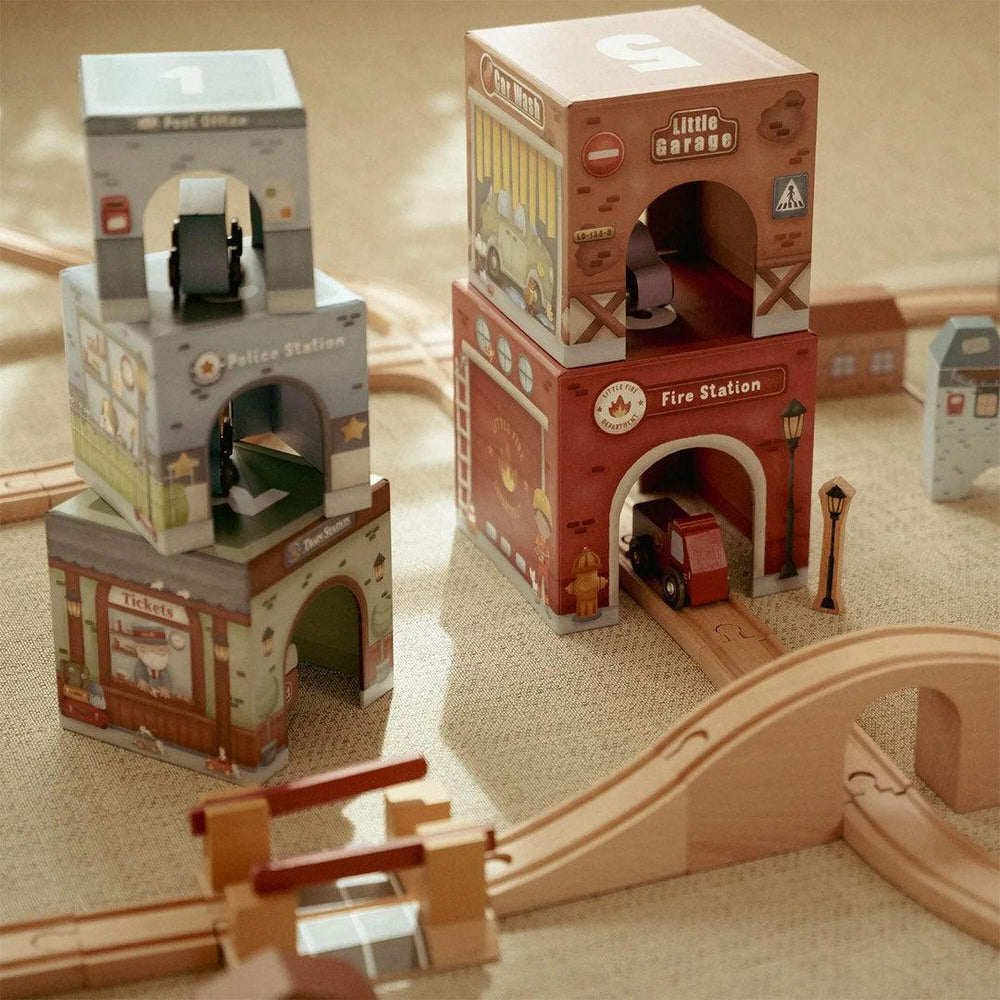 Little Dutch Stacking Blocks with Cars-Role Play- | Natural Baby Shower