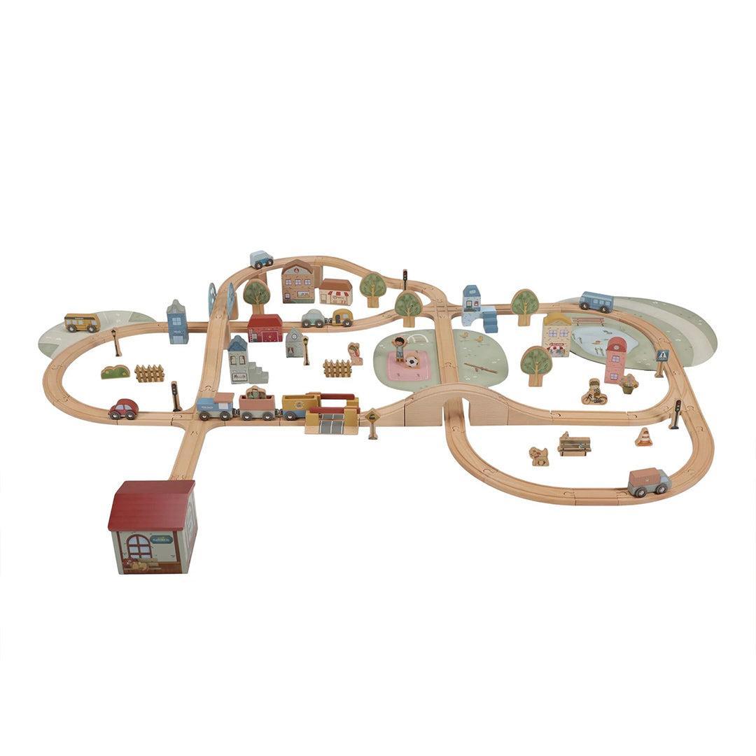 LITTLE DUTCH リトルダッチ　Train Set XL 107ピース Little Dutch Train Track Set XL