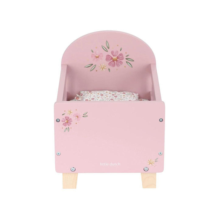 Little Dutch Wooden Doll Bed - Pink-Role Play-Pink- | Natural Baby Shower